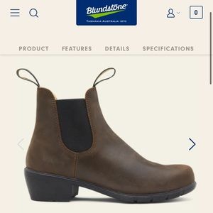 Blundstones heeled boots - antique brown